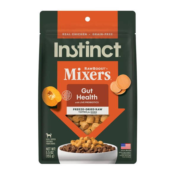 Instinct Rawboost Functional Mixers Freeze Dried Dog Food Topper GrainFree Real Chicken 5.5 Oz