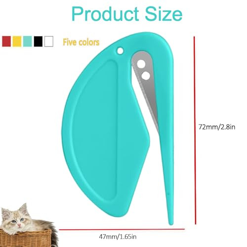 Heartfeltyire 5Pcs Pet Knot Opener Knotting Comb Removal Dematting Hair Flea Brush