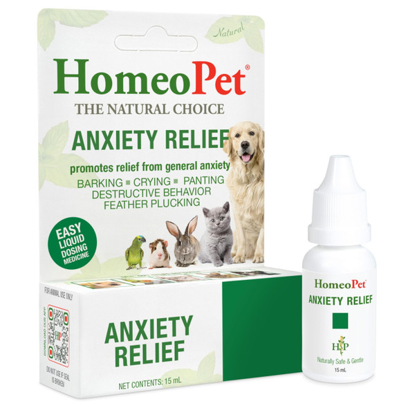 Homeopet Anxiety Relief Medicine For Pets Natural Anxiety Relief For Dogs And 15 Milliliters
