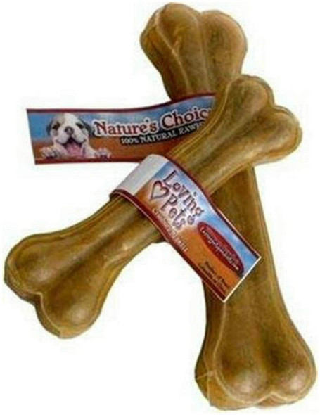 Loving Pets Nature's Choice Rawhide Pressed Bone Dog Chew 5 Pack 5 Pack 12 Inch