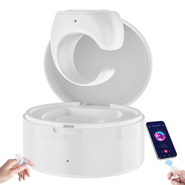 Holyarm Wireless Bluetooth Fingertip Remote Control Ring Page Turner App (White