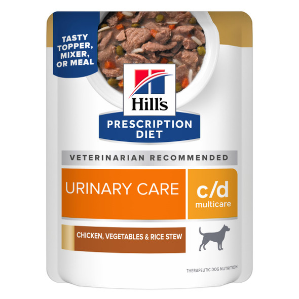 Hill's Prescription Diet C/D Multicare Wet Dog Food Chicken Vegetables & Rice Stew 2.8 Oz 24Pack