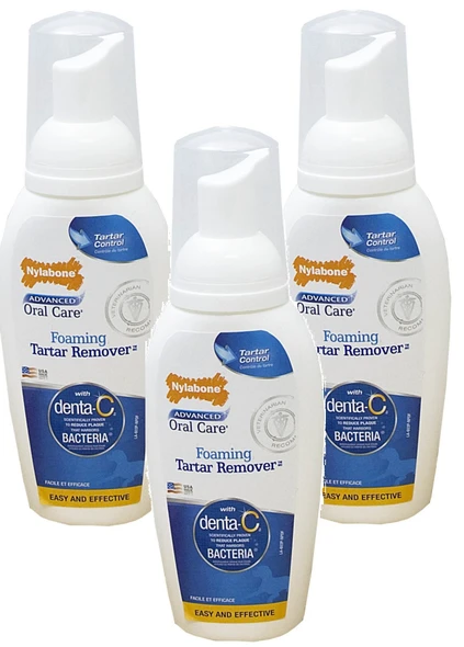Nylabone 3 Pack) Nylabone Advanced Oral Care Dog Foaming Tartar Remover 4 Ounce 3 Pack