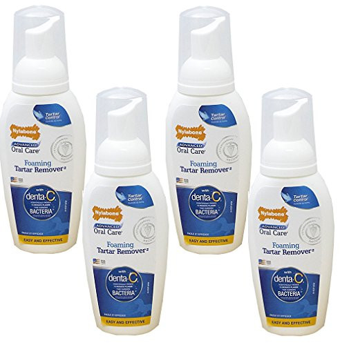 Nylabone 4 Pack) Nylabone Advanced Oral Care Dog Foaming Tartar Remover 4 Ounce 4 Pack