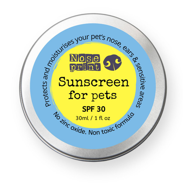Noseprint Spf 30 Sun Protection Balm For Pets In Tin 30 Ml