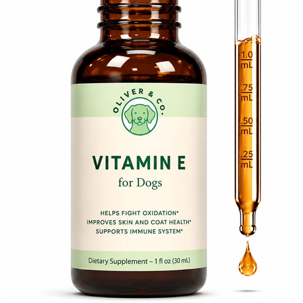 Oliver & Co. Vitamin E For Dogs Vitamin E Oil For Dogs Supports Healthy 1 Fl Oz