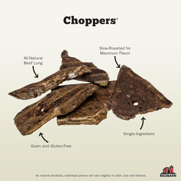 Redbarn Choppers Beef Lung Dog Chews, Natural, Made in USA, High-Protein Low-Fat, Grain-, Single Ingredient for All Dog Sizes(Pack of 8) Redbarn Choppers Beef Lung Dog Chews, Natural, Made in USA, High-Protein Low-Fat, Grain-, Single Ingredient for All Dog Sizes(Pack of 8)