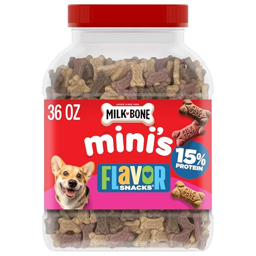 MilkBone MilkBone Flavor Snacks Mini's Dog Biscuits Flavored Crunchy Dog Treats 36 Oz