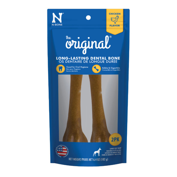 NBone NBone The Original Bone Chicken Flavor Large 6.4OzBag 2 Count