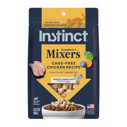 Instinct Raw Boost Mixers Freeze Dried Raw Cat Food Topper Grain 6 Ounce Pack Of 1