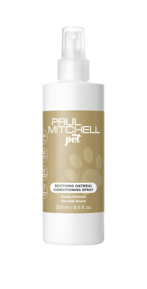 Paul Mitchell Pet Soothing Oatmeal Conditioning Spray Gentle Formula Grooming Spray For Dogs 8.5 Fl. Oz