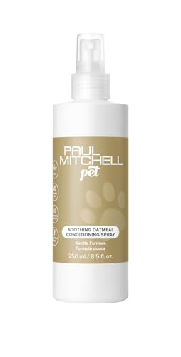 Paul Mitchell Pet Soothing Oatmeal Conditioning Spray Gentle Formula Grooming Spray For Dogs 8.5 Fl. Oz