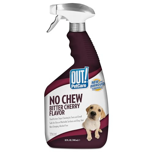 Out Petcare No Chew Bitter Cherry Flavor Deterrent Puppy Training No Chew 32 Oz