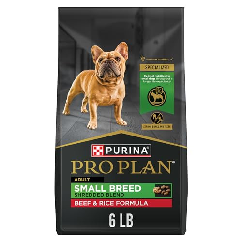 Purina Pro Plan Small Breed Dry Dog Food Shredded Blend Beef And Rice Formula 6 Lb