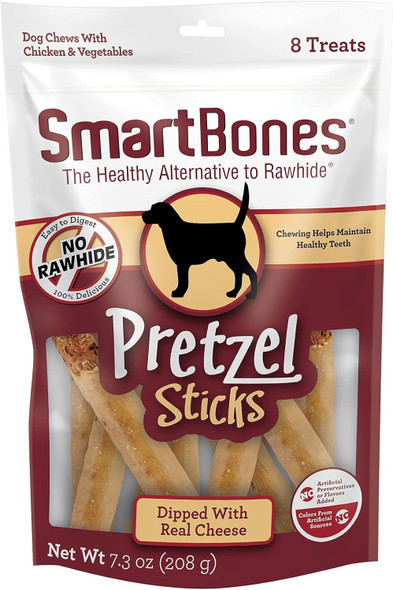 SmartBones No Artificial Colors or Preservatives Pretzel-Style Chews, Treat Your Dog to a Fun Shapped Rawhide- Chew 8 Count (Pack of 1) SmartBones No Artificial Colors or Preservatives Pretzel-Style Chews, Treat Your Dog to a Fun Shapped Rawhide- Chew 8 Count (Pack of 1)