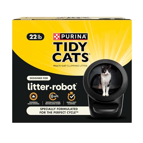 Purina Tidy Cats Cat Litter For LitterRobot Clumping Cat Litter Odor Control Formula