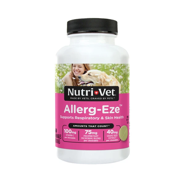 NutriVet NutriVet AllergEze Chewables For Dogs Antioxidants & Omega3 Fatty Acids Allergy 60 Count