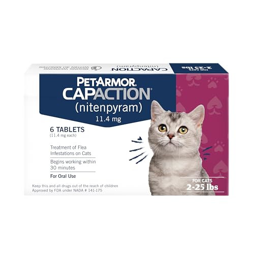 Petarmor Capaction (Nitenpyram) Oral Flea Treatment For Cats Cat Flea Treatment Pill 225 Lbs