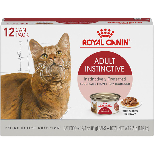Royal Canin Feline Health Nutrition Adult Instinctive Adult Thin Slices In Gravy Cat 3 Oz Pack Of 12