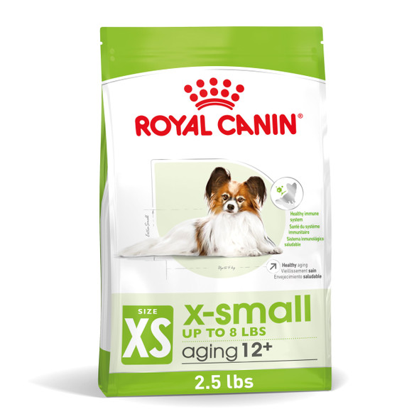 Royal Canin Size Health Nutrition XSmall Aging 12+ Senior Dry Dog Food Bag 2.5 Lb