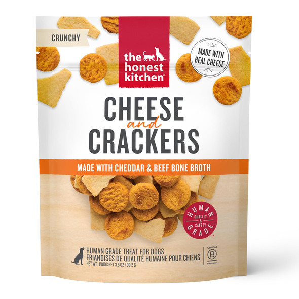 The Honest Kitchen Human Grade Dog Treats Cheese And Crackers Pouch 3.5 Oz