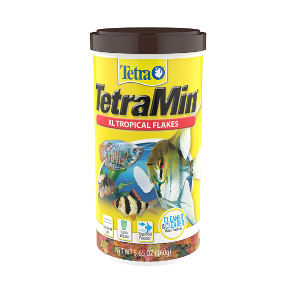 Tetra 16155 Min Large Tropical Flakes For Top/Mid Feeders 5.65Ounce