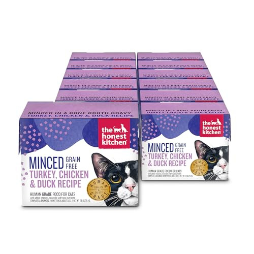The Honest Kitchen Human Grade Grain Minced Turkey Chicken & Duck In Bone 2.8 Oz