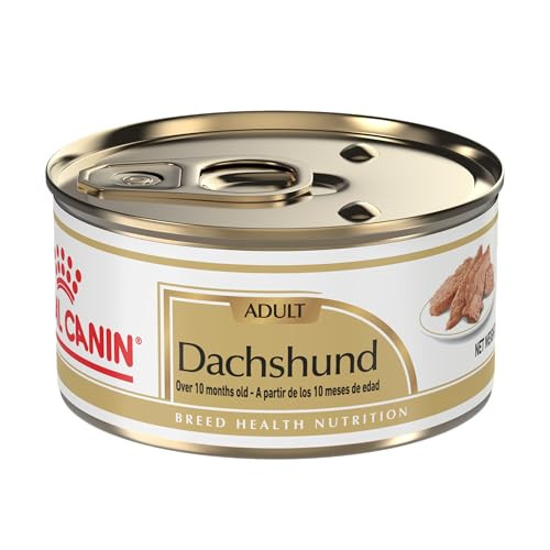 Royal Canin Breed Health Nutrition Dachshund Adult Loaf In Sauce Dog Food (Pack 3 Oz Pack Of 24