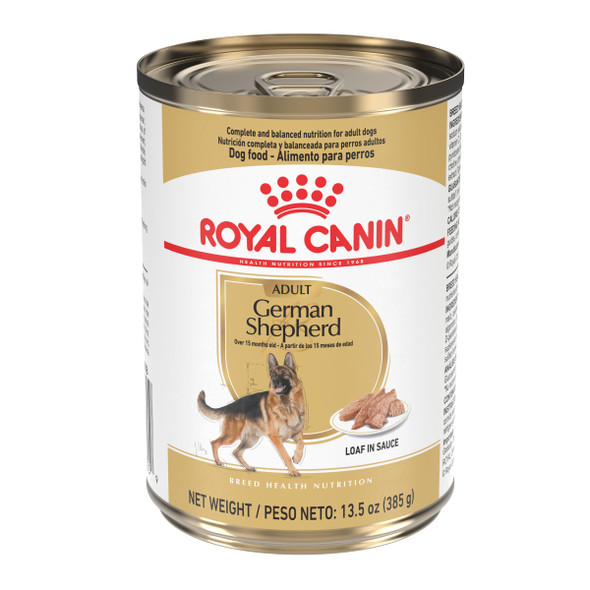 Royal Canin Breed Health Nutrition German Shepherd Adult Loaf In Sauce Dog Food 13.5 Oz Pack Of 12