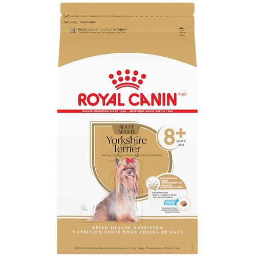 Royal Canin Breed Health Nutrition Yorkshire Terrier 8+ Senior Dry Dog Food Bag 2.5 Lb