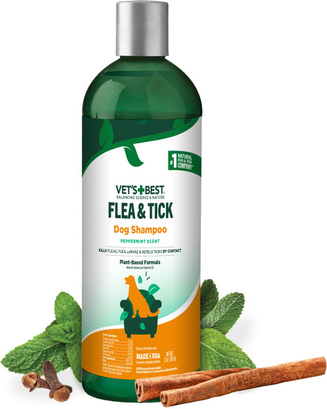 Vet's Best Flea And Tick Shampoo For Dogs 12 Oz