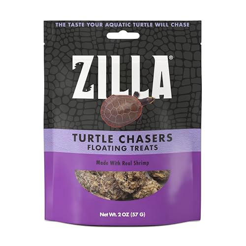 Zilla Turtle Chasers Floating Treats Made With Real Shrimp Resealable Bag