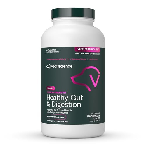 Vetriscience Extra Strength Healthy Gut & Digestion Chewable Tablets Probiotic Bd Digestive 120 Count