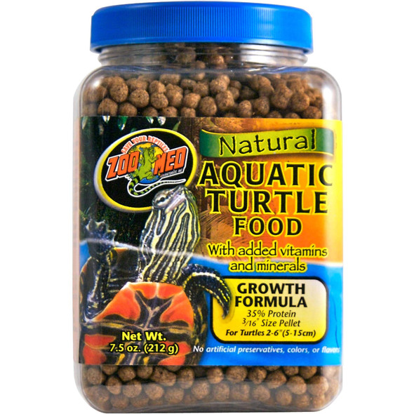 Zoo Med Aquatic Turtle Food Growth Formula 7.5 Oz