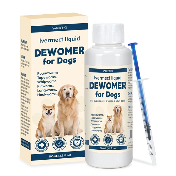 Yakucho Lvermect For Dogs Dewomax Liquid Digestive Support Broad Spectrum Formula For 3.5 Oz