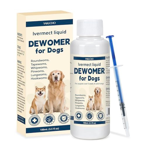 Yakucho Lvermect For Dogs Dewomax Liquid Digestive Support Broad Spectrum Formula For 3.5 Oz