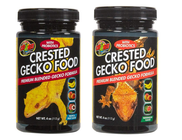 Zm Zoo Med Crested Gecko Food Variety Pack 2 Jars Watermelon And 4Ounce Variety Pack