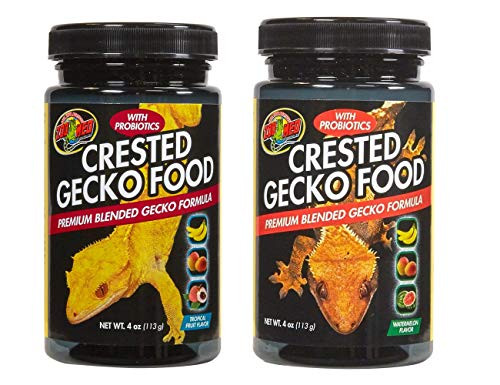 Zm Zoo Med Crested Gecko Food Variety Pack 2 Jars Watermelon And 4Ounce Variety Pack