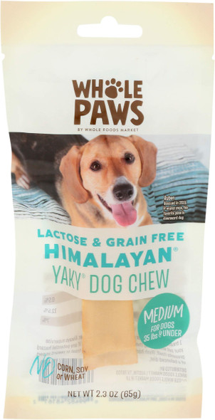 Whole Paws Himalayan Yaky Dog Chew Lactose & Grain Medium (For Dogs 2.3 Ounce 35 Lbs