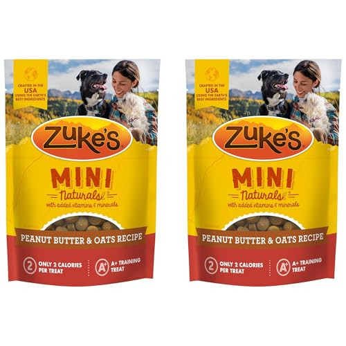 Zuke's `S Mini Naturals Dog Treat Peanut Butter (Pack Of 2 16 Ounce Pack Of 2