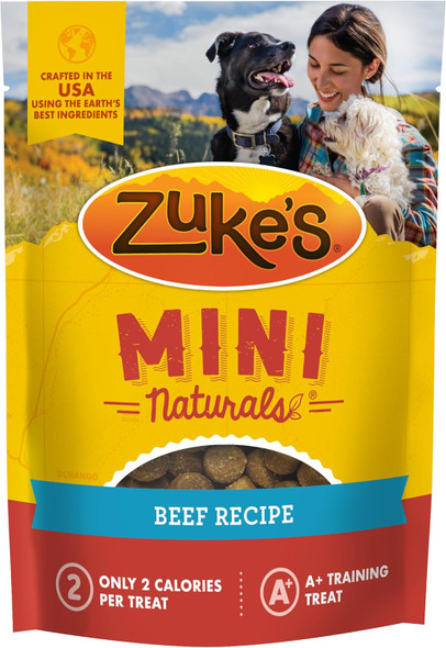 Zuke’s Mini Naturals Soft And Chewy Dog Treats For Training Pouch, Natural Treat Bites With Beef Recipe - 6.0 OZ Pouch Zuke’s Mini Naturals Soft And Chewy Dog Treats For Training Pouch, Natural Treat Bites With Beef Recipe - 6.0 OZ Pouch