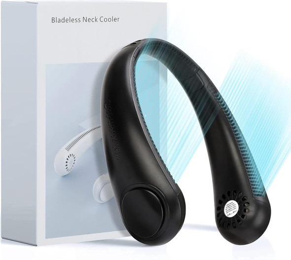 Neck Fans Portable Rechargeable 2400Mah Cufun Portable Neck Fan 360° Surround Wind Ventilador De Cuello Portatil 3 Wind Speeds