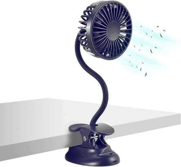 Clip On Fan Usb Battery Operated Desk Clip Fan With Emergency Power Bank, Baby Stroller Fan Rechargeable Personal Fan Flexible Clip On Fan Usb Battery Operated Desk Clip Fan With Emergency Power Bank, Baby Stroller Fan Rechargeable Personal Fan Flexible