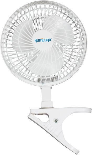 Hurricane Fans Classic 6 Inch Clip Fan Portable Fan With Strong Clamp, Two Speed Settings, And Adjustable Tilt Mechanism, White Hurricane Fans Classic 6 Inch Clip Fan Portable Fan With Strong Clamp, Two Speed Settings, And Adjustable Tilt Mechanism, White