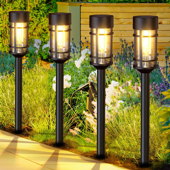 Solar Pathway Lights 8 Pack, Bright Solar Lights Outdoor Waterproof Ip65, Led Solar Garden Lights Metal Landscape Lighting Solar Pathway Lights 8 Pack, Bright Solar Lights Outdoor Waterproof Ip65, Led Solar Garden Lights Metal Landscape Lighting