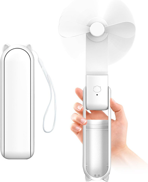 Mini Handheld Fan,3000Mah Small Battery Operated Fan,Portable Quiet Fan,Usb Rechargeable Pocket Fan,3 In 1 Hand Fan With Power Mini Handheld Fan,3000Mah Small Battery Operated Fan,Portable Quiet Fan,Usb Rechargeable Pocket Fan,3 In 1 Hand Fan With Power