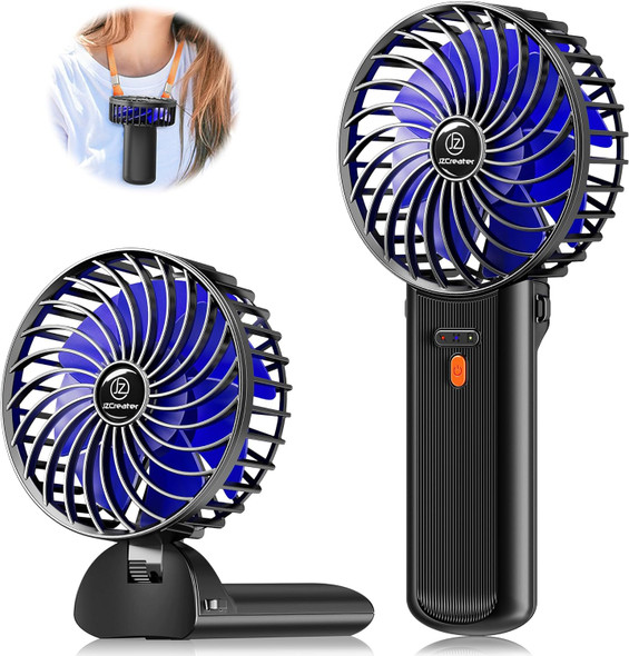 Jzcreater Mini Handheld Fan,Portable Hand Held Fan, 15H Cooling Fan, Quiet 4 Speed, Usb Rechargeable Battery Operated Desk Fan Jzcreater Mini Handheld Fan,Portable Hand Held Fan, 15H Cooling Fan, Quiet 4 Speed, Usb Rechargeable Battery Operated Desk Fan