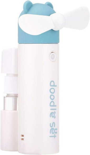 Handheld Fan, Mini Fan,Portable Misting Fan, Usb Rechargeable Fan. 1200Mah Battery Operated For 6 Hrs Continuous Work. Blue Handheld Fan, Mini Fan,Portable Misting Fan, Usb Rechargeable Fan. 1200Mah Battery Operated For 6 Hrs Continuous Work. Blue