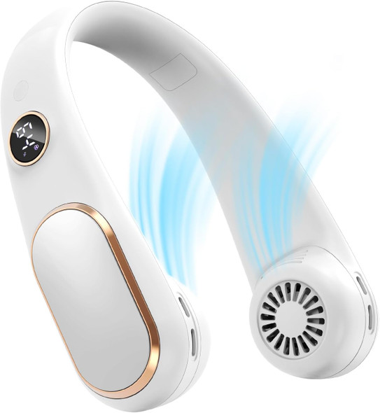Koonie Neck Fan Rechargeable 5 Speeds, Portable Personal Fan, Hands Free Bladeless Fan, Battery Operated Wearable Fan Adjustable Koonie Neck Fan Rechargeable 5 Speeds, Portable Personal Fan, Hands Free Bladeless Fan, Battery Operated Wearable Fan Adjustable