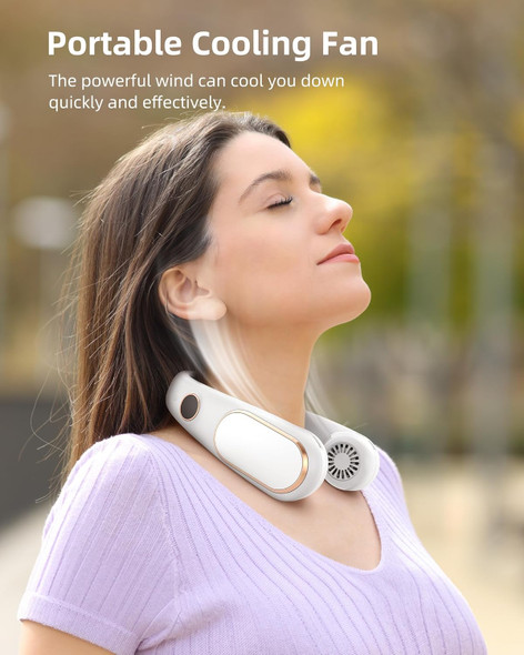 Koonie Neck Fan Rechargeable 5 Speeds, Portable Personal Fan, Hands Free Bladeless Fan, Battery Operated Wearable Fan Adjustable Koonie Neck Fan Rechargeable 5 Speeds, Portable Personal Fan, Hands Free Bladeless Fan, Battery Operated Wearable Fan Adjustable